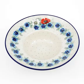 Talerz głęboki na spaghetti D86 25cm <br> 2511X Polskie kwiaty